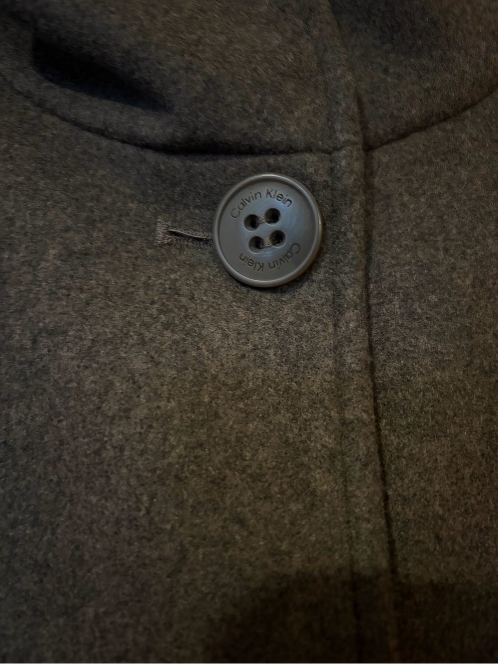 Calvin Klein Taupe-Brown Walker Coat - Picture 6 of 8